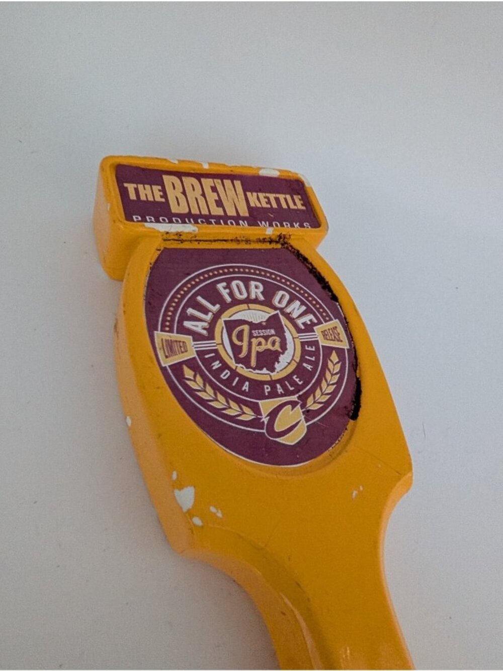 The Brew Kettle Tap Handle Cavaliers  All For One Session IPA Collectible - Picture 4 of 5